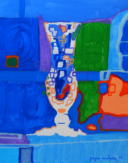 VINOPLASTICA-SERIE CRISTAL-#009 Acrylic Canvas Still Life Paintings