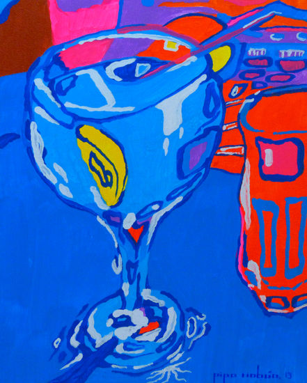 VINOPLASTICA-SERIE CRISTAL-#011 Acrylic Canvas Still Life Paintings