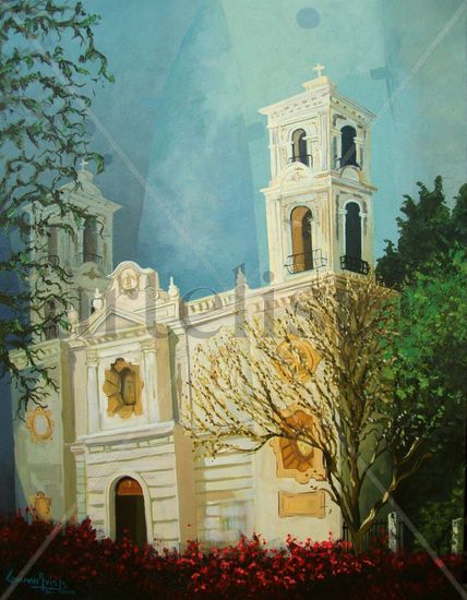 CATEDRAL DE CHILPANCINGO Óleo Lienzo Paisaje