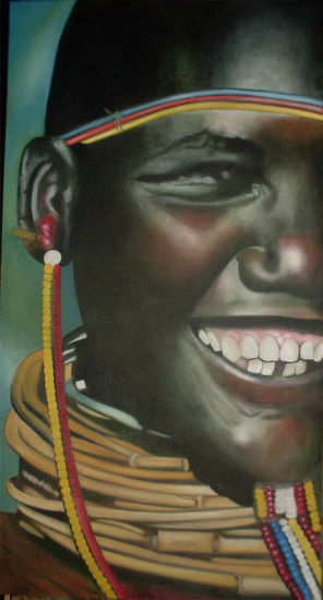 Afrodescendiente Oil Canvas Portrait