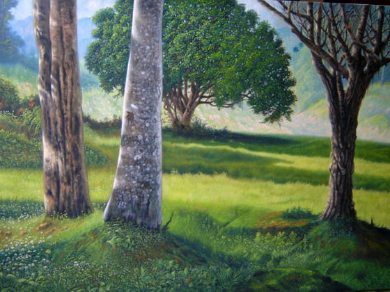 Arboleda Oil Canvas Landscaping