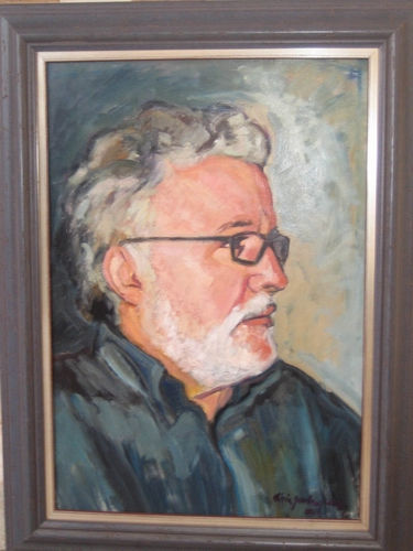 Retrato Oil Textile Portrait