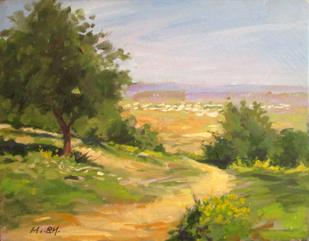 "Caminito en el Aljarafe" Oil Panel Landscaping