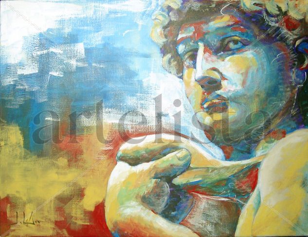 DAVID Acrylic Canvas Figure Painting