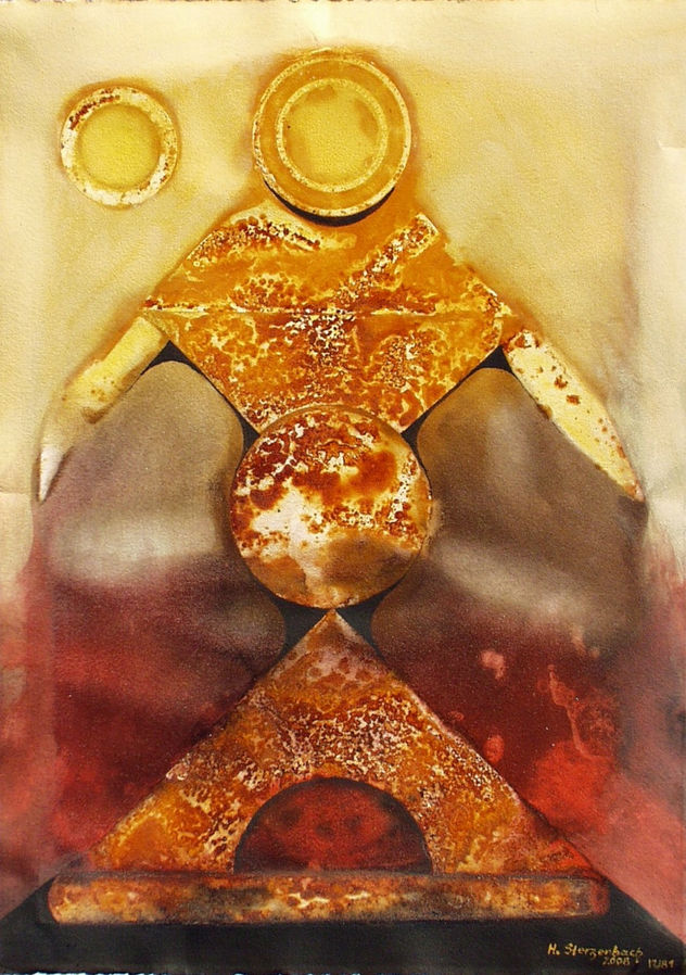 VU 81 Woman with outsreadet arms