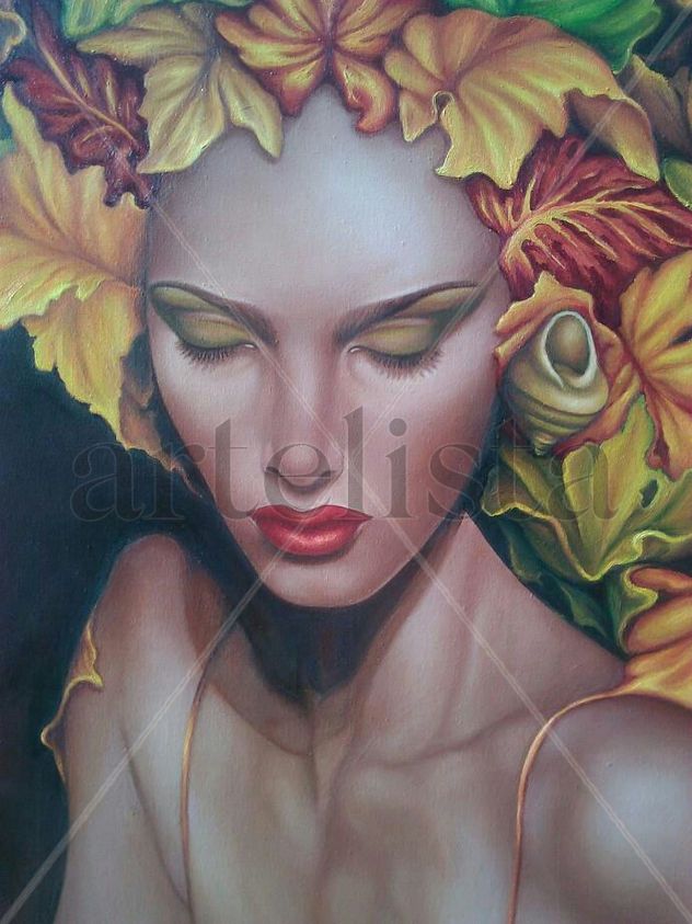Detalle de la Dama de Otoño.