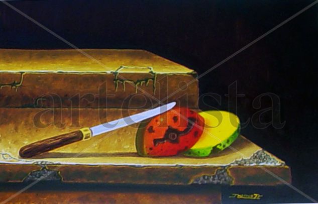 diptico Oil Canvas Still Life Paintings