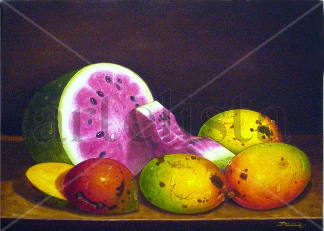 bodegon tropical Oil Canvas Still Life Paintings