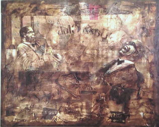 "JazzClub masters II " Mixed media Canvas Others