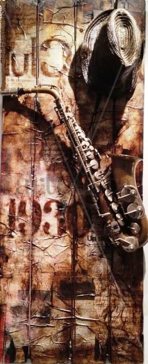 "Saxo y sombrero"