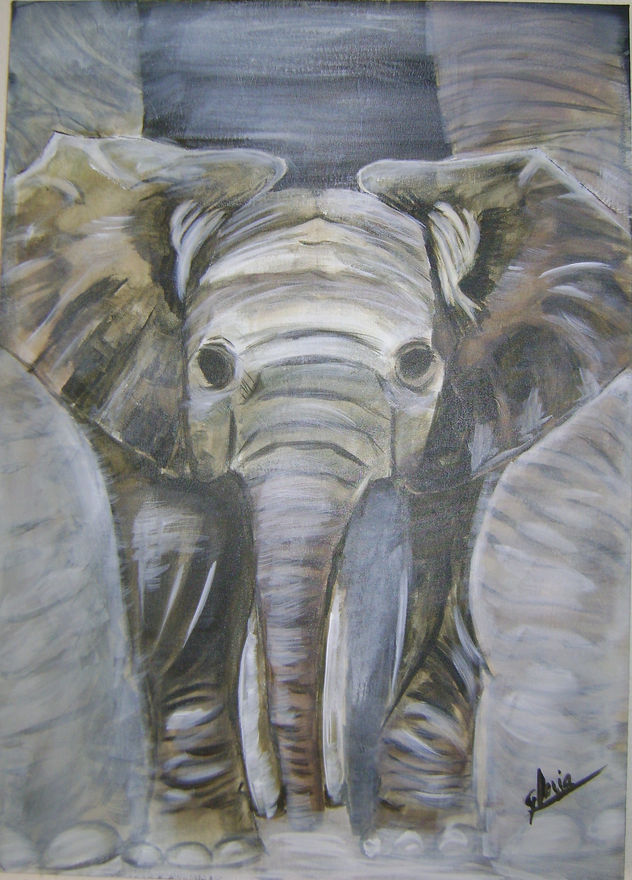 Elefante con su madre