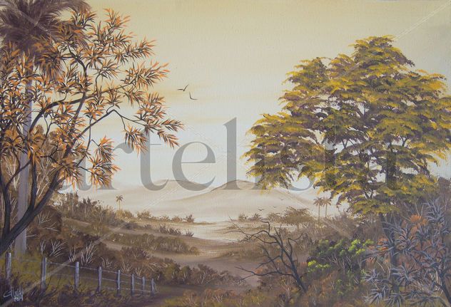 PAISAJE EN OCRE
