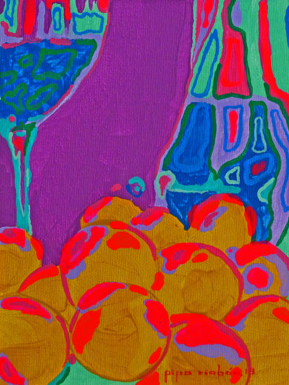 VINOPLASTICA-SERIE--2013-ACRILICO SOBRE LIENZO-16X12-SERIE BODEGA-#030 Acrylic Canvas Still Life Paintings