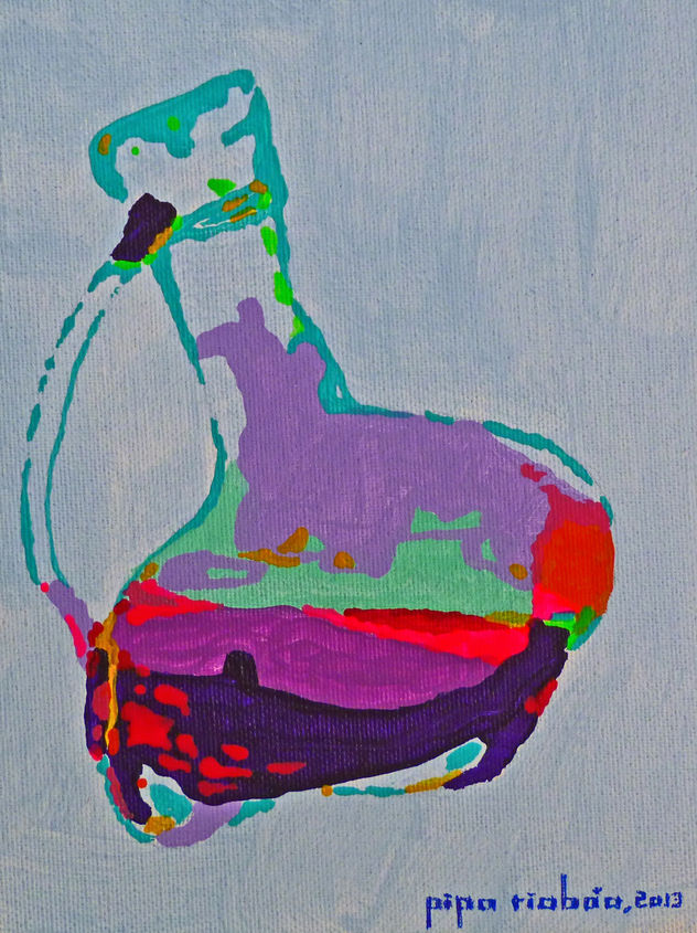 VINOPLASTICA-SERIE--2013-ACRILICO SOBRE LIENZO-16X12-SERIE BODEGA-#032