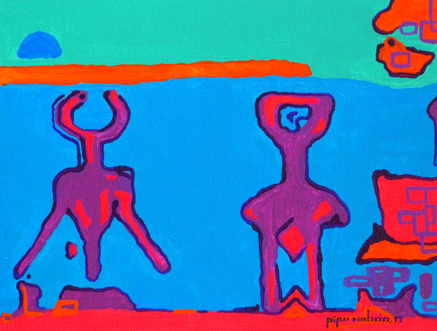 VINOPLASTICA-SERIE--2013-ACRILICO SOBRE LIENZO-16X21-SERIE BODEGA-#041 Acrylic Canvas Others