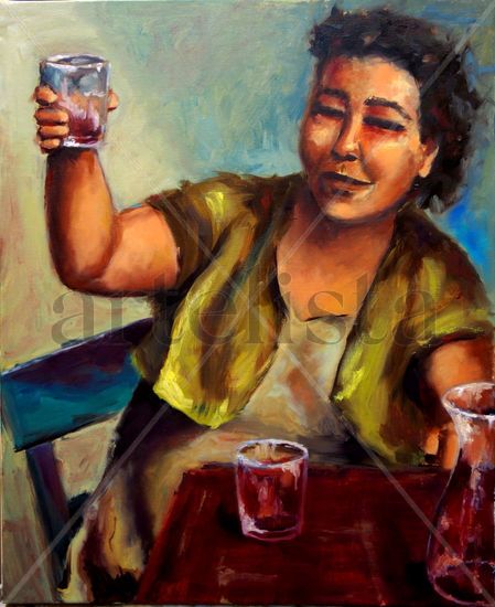 SALUD Oil Canvas Figure Painting