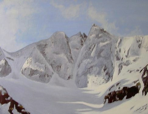 Nieve en la Montaña Oil Canvas Landscaping