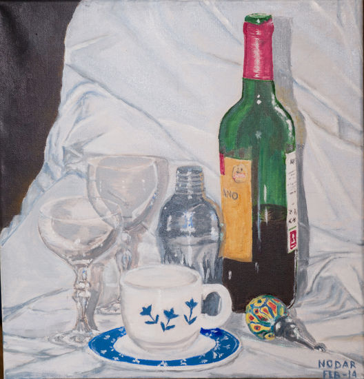 No todo va a ser te´ Oil Canvas Still Life Paintings