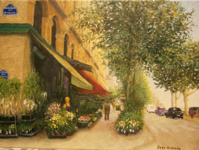 "La florista" Oil Canvas Landscaping