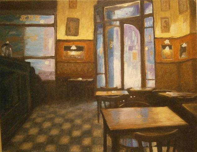 "Bar dorrego" Oil Canvas Landscaping