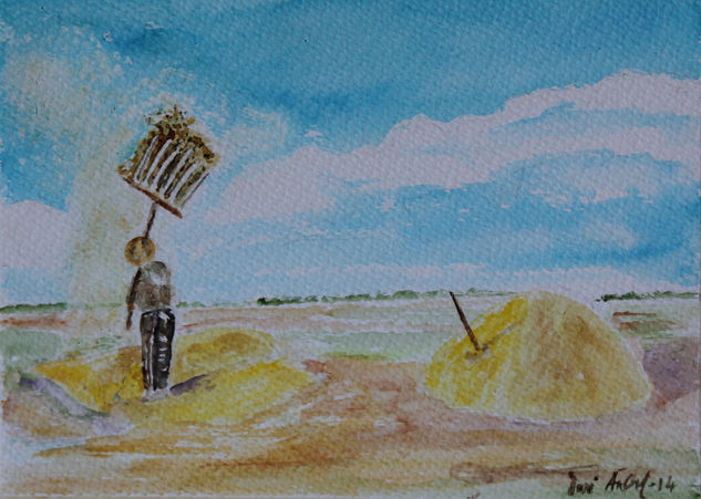 LA LIMPIA CON EL BIERGO Watercolour Paper Landscaping