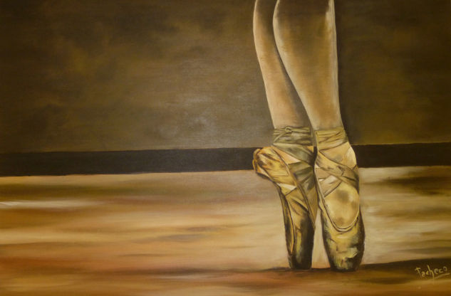 Bailarina Acrylic Canvas Figure Painting