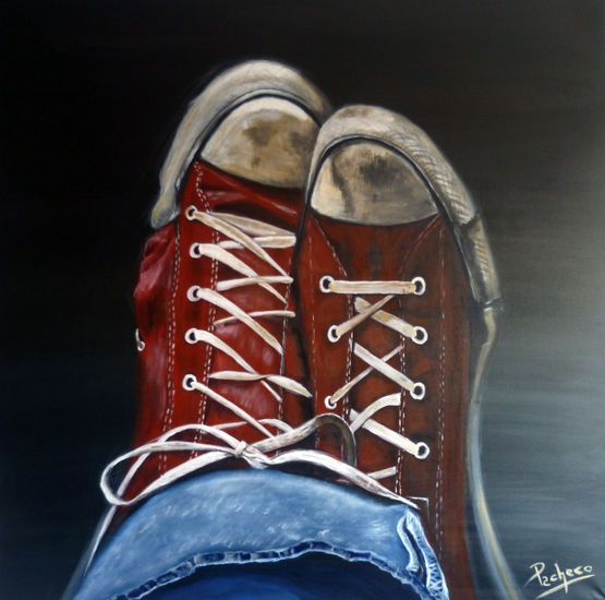 Zapatillas Converse Acrylic Canvas Figure Painting