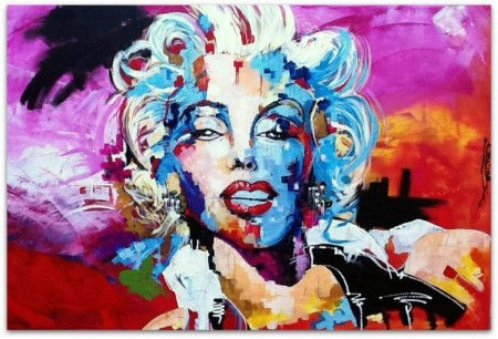 Marilyn Monroe Acrylic Canvas Portrait