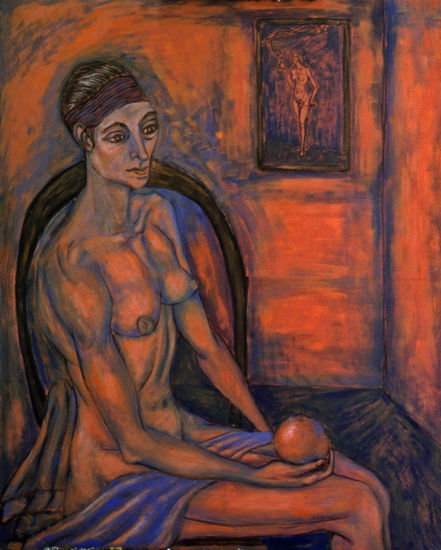 estudio de desnudo 1985 Acrílico Tabla Desnudos