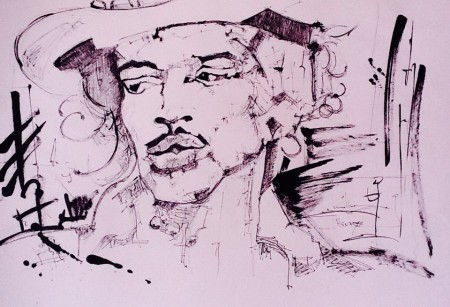 Jimi Hendrix Mixed Media