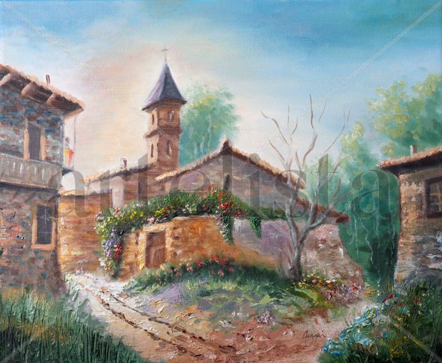 El cruce Oil Canvas Landscaping