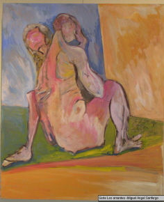 SERIE LOS AMANTES Oil Canvas Nude Paintings