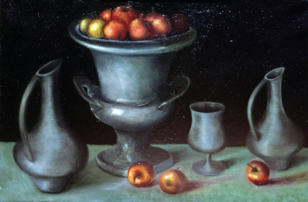 naturalezas muertas 1985 Oil Canvas Still Life Paintings