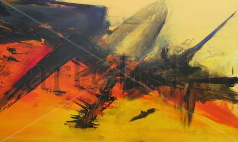 EXPRESIONISMO ABSTRACTO SERIE ESTRATOS DISCORDANTES