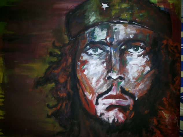 hasta la victoria siempre Acrylic Canvas Portrait