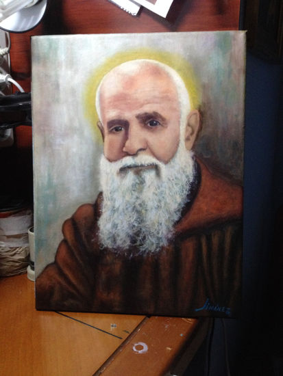 Fray Leopoldo Oil Canvas Portrait