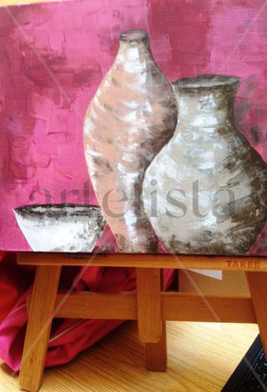 Barros 4 Acrylic Canvas Still Life Paintings