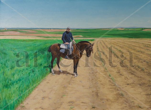 Alberto en los campos de Turégano