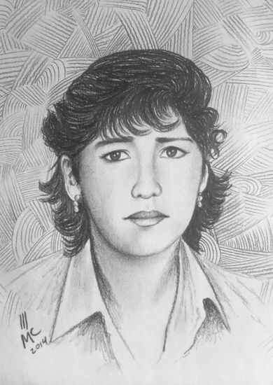 RETRATO FEMENINO Carboncillo