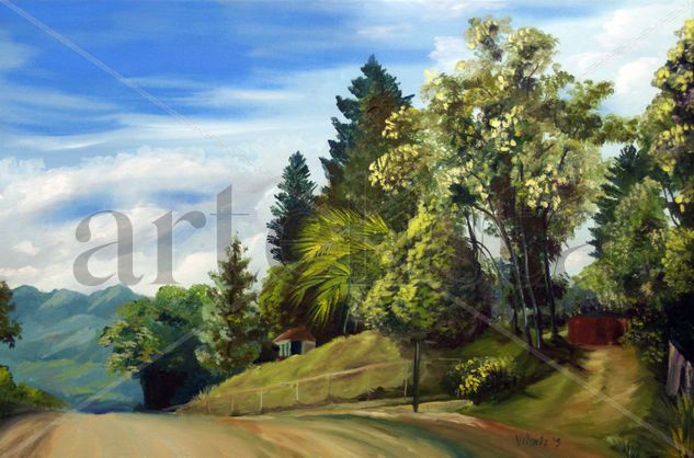 Camino a Puerto Plata Oil Canvas Landscaping