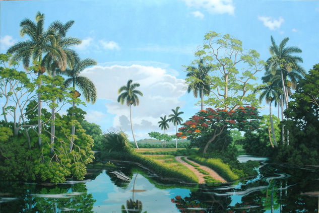 ''paisaje,encanto y martirio'' Oil Canvas Landscaping