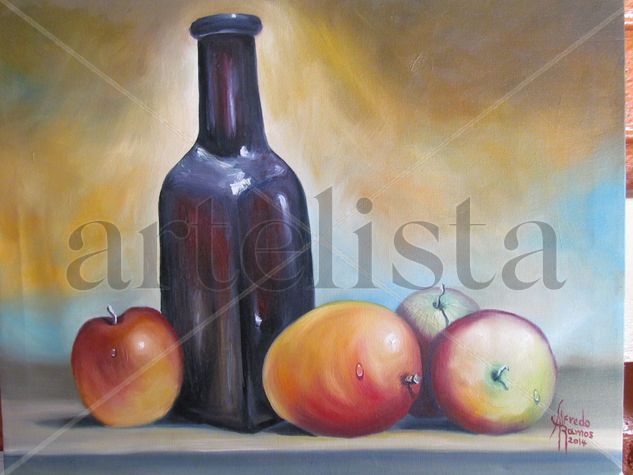 Bodegón de mangos Oil Canvas Still Life Paintings