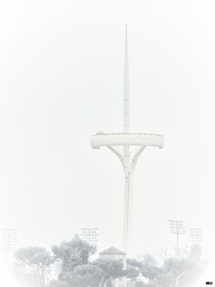 Barcelona en la niebla