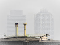 Barcelona en la niebla