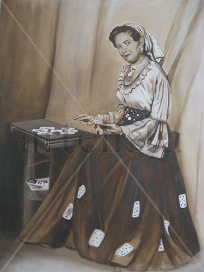 La gitana Óleo Lienzo Retrato