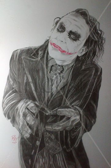 the Joker. Pencil