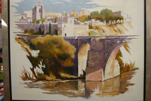 PUENTE DE SAN MARTIN 2 TOLEDO Óleo Lienzo Paisaje