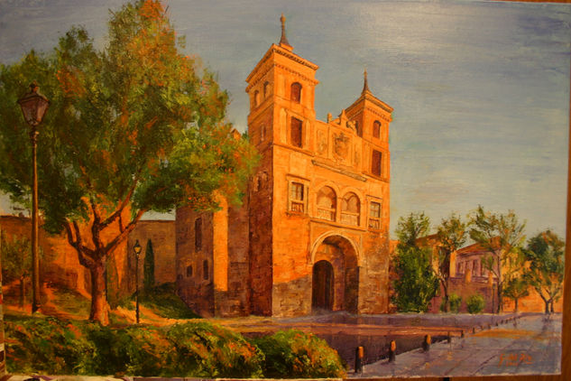 ATARDECER PUERTA CAMBRON TOLEDO Oil Canvas Landscaping