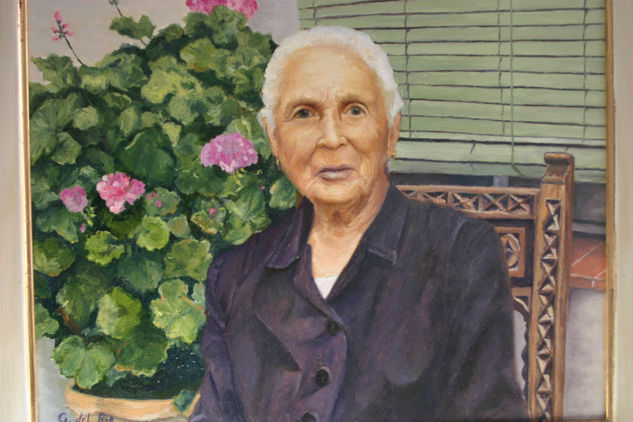 MI ABUELA JULIA Oil Canvas Portrait