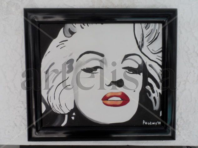 Marilyn Monroe Óleo Lienzo Retrato